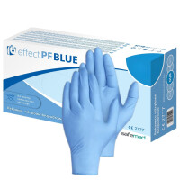 Safemed jednorazové nitrilové rukavice Effect PF Blue 100 ks. S Blau