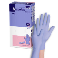 Ambulex Nitrilové rukavice fialové jednorazové na vyšetrenie  XS