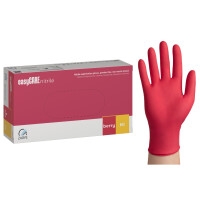 Nitrilové rukavice easyCARE Berry ružové 100 ks na vyšetrenie M 100 ks Malina