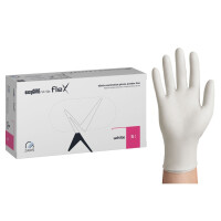 easyCARE Nitrile Flex White nitrilové rukavice biele 100 ks S 100 ks Biela