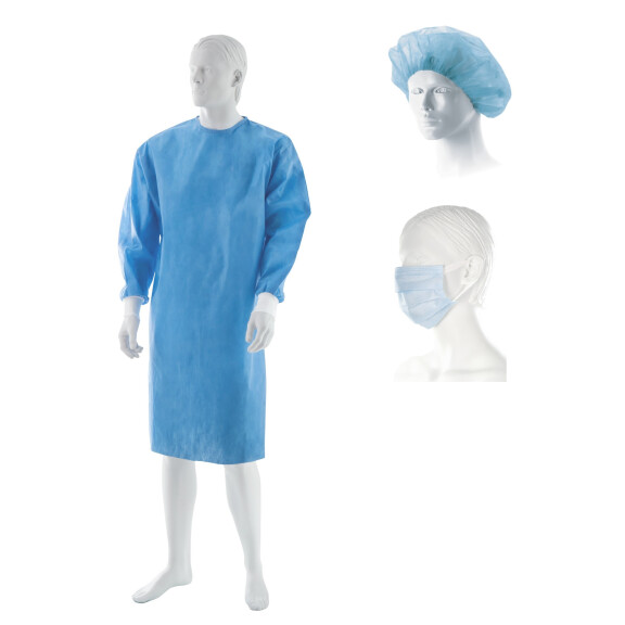 Chirurgický set Matodress 3-dielny pre personál s maskou a čiapkou M 1 ks