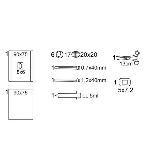 Matopat Set na lumbálnu punkciu v papierovo-fóliovom obale 1