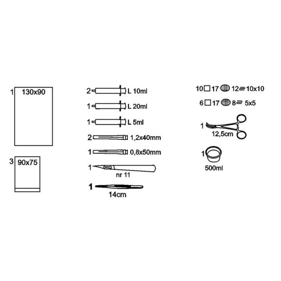 Matopat – Sterilná súprava na dialýzu v papierovo-fóliovom obale 8