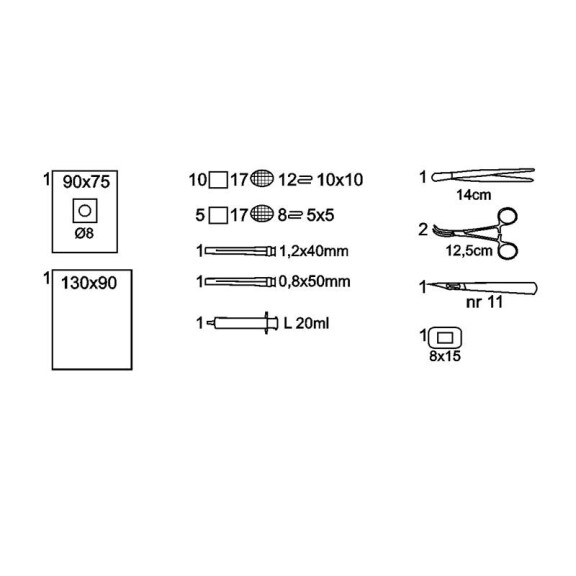 Matopat – Sterilná súprava na dialýzu v papierovo-fóliovom obale 10