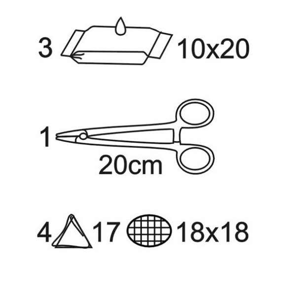 Matoset – Sterilný univerzálny operačný set v papierovo-fóliovom obale 24