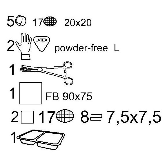 Matopat Operačný set s kompresmi 15