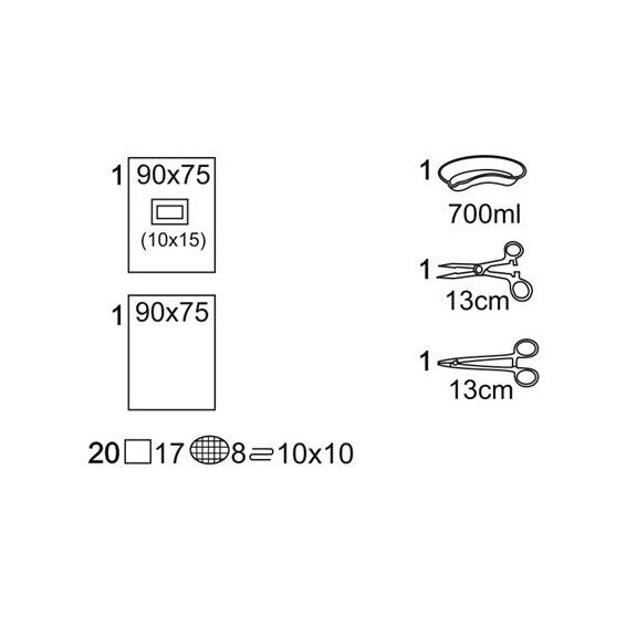 Matopat Operačný set s kompresmi 18 rokov