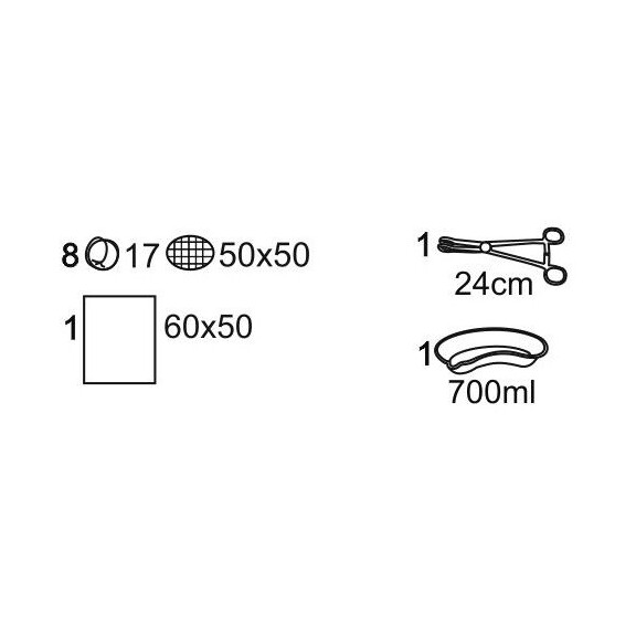 Matopat Operačný set s kompresmi 26