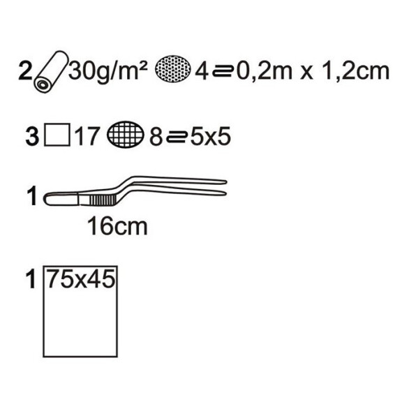 Matopat Operačný set s kompresmi 45