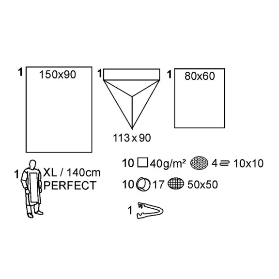 Matoset – pôrodná súprava pre pôrodnice, 6 ks 6 ks 44