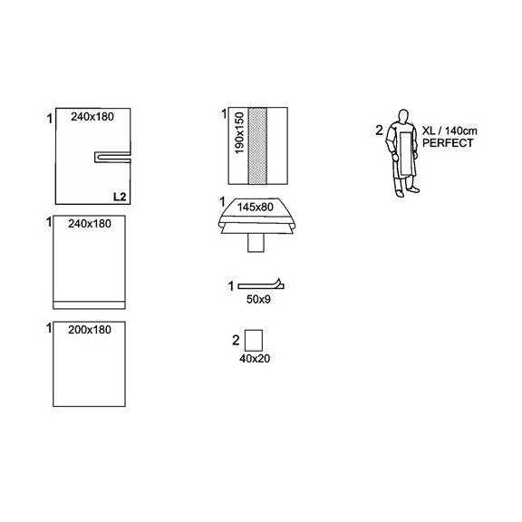 Matopat – Sterilná operačná súprava na operáciu žíl s rúškami 2