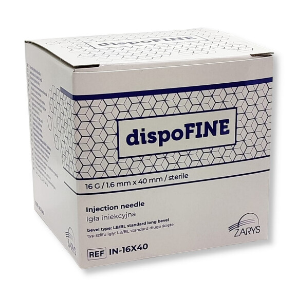 Injekčné ihly DispoFine 100 ks 1,6 x 40 mm G16
