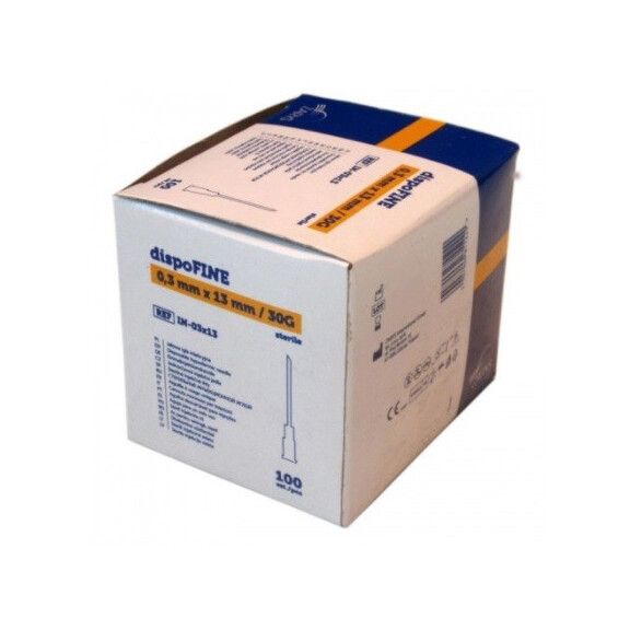 Injekčné ihly DispoFine 100 ks 0,3 x 13 mm G30