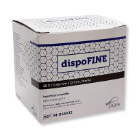 Injekčné ihly DispoFine 100 ks 0,45 x 12 mm G26