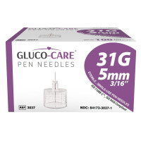 MEDIVENA Gluco-Care ihly do inzulínového pera 100 ks 31G x 5 mm