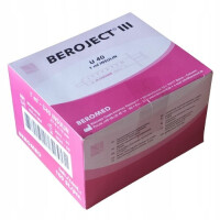 Beromed Inzulínové striekačky s ihlou Beroject III 100 ks. 1 ml 27G 0,4 x 13 mm U-40