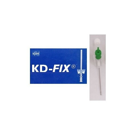 KDM Intravenózna kanyla Venflon KD-Fix G18 - 1,3 x 45 mm 50 ks Zelená