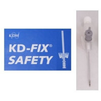 Intravenózna kanyla, venflon KD-Fix Bezpečnosť G16 - 1,7 x 45 mm 50 ks Sivá