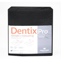 Weber&Weber Jednorazové stomatologické podbradníky DentixPro s vreckom 50 ks Čierna
