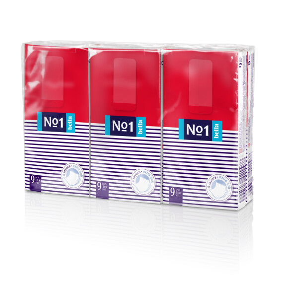 Bella No1 Vreckovky 4-vrstvové 6 balení 9 ks x 6 balení Vreckové