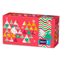 Bella No1 Vlhčené obrúsky 150 ks Vianočná edícia na ruky a tvár 150 ks Farebné