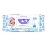 Bella Baby Happy Aqua Care vlhčené obrúsky pre bábätká 56 ks s vodou 56 ks