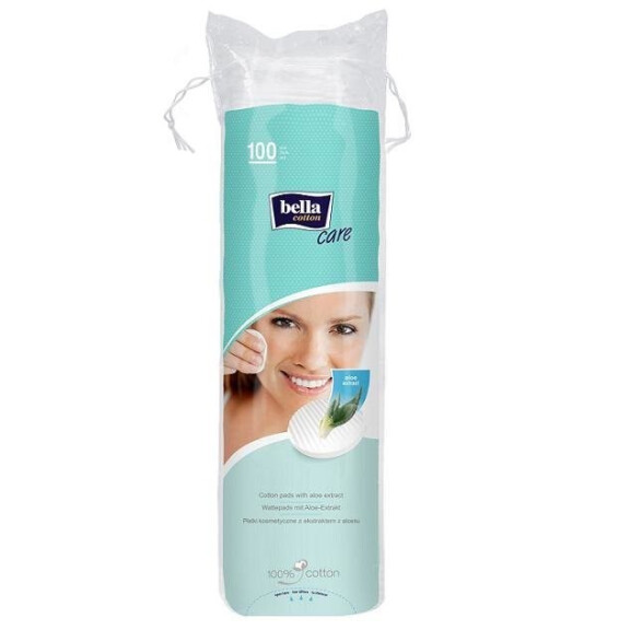 Bella Cotton Care odličovacie tampóny s aloe vera 100 ks
