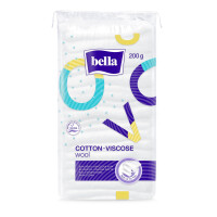 Bavlneno-viskózová vata Bella na hygienu a kozmetiku 200 g