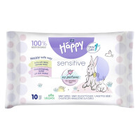 Bella Baby Happy Sensitive vlhčené obrúsky pre deti 56 ks s aloe vera 10 ks