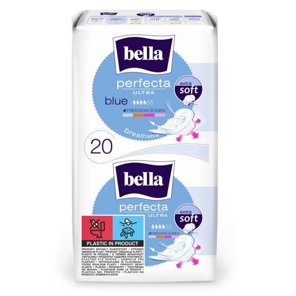 Bella Perfecta Ultra Blue ultratenké vložky s krídelkami 20 ks
