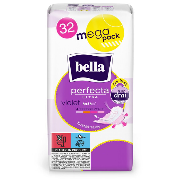 Bella Perfecta Ultra Violet ultratenké vložky na menštruáciu s krídelkami 32 ks