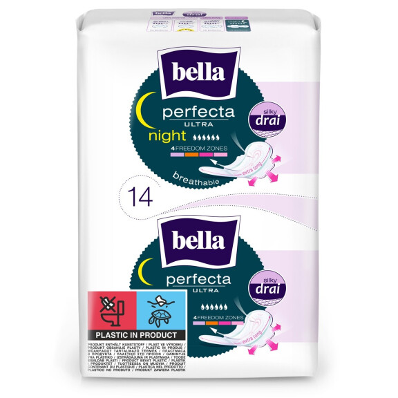 Bella Perfecta Ultra Night nočné vložky pre ženy 7 ks/14 ks 14 ks