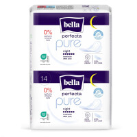 Bella Perfecta Pure Night ultratenké vložky na noc pre citlivú pokožku 14 kusov 14 ks