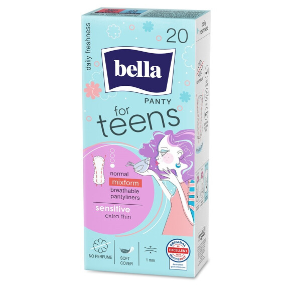 Bella For Teens Panty Sensitive slipové vložky pre citlivú pokožku