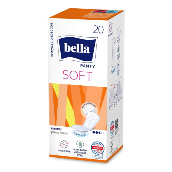 Bella Panty Soft priedušné vložky pre ženy 20 ks