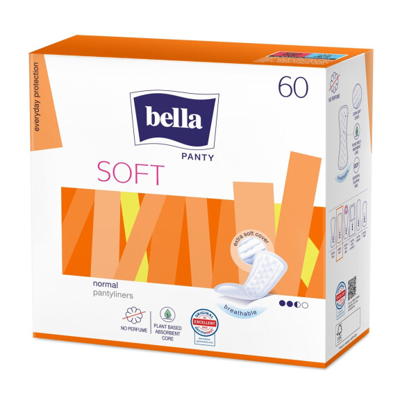 Bella Panty Soft priedušné vložky pre ženy 60 ks