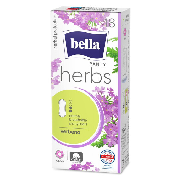 Slipové vložky Bella Herbs Verbena pre intímnu hygienu 18 ks