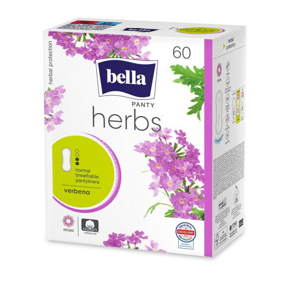Slipové vložky Bella Herbs Verbena pre intímnu hygienu 60 ks