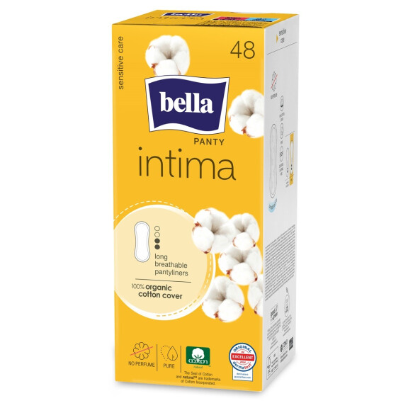 Vložky Bella Panty Intima Long s organickou bavlnou 48 ks