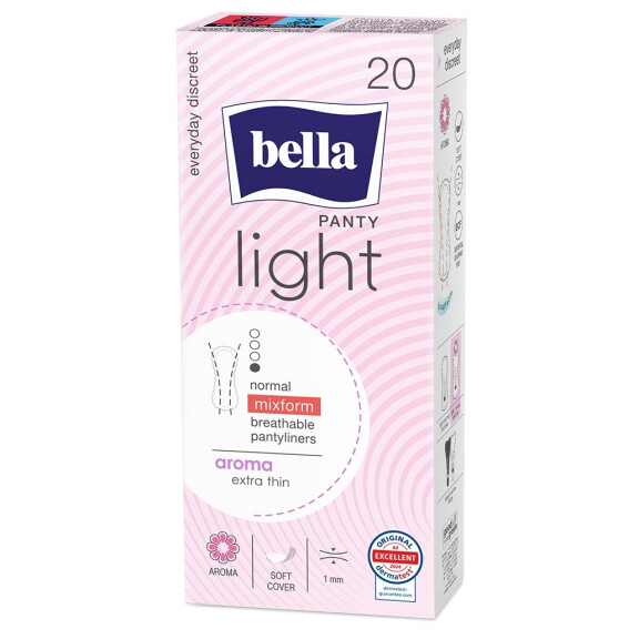 Bella Panty Light Aroma slipové vložky s vôňou 20 ks