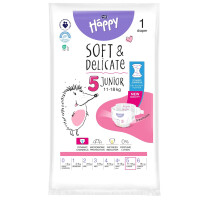 Plienky Bella Baby Happy Soft&Delicate Junior 5 pre deti 11-18 kg 1 ks
