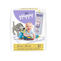 Podložky na prebaľovanie Bella Baby Happy pre bábätká 60 x 60 cm 5 ks