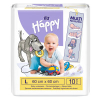 Podložky na prebaľovanie Bella Baby Happy pre bábätká 60 x 60 cm 10 ks
