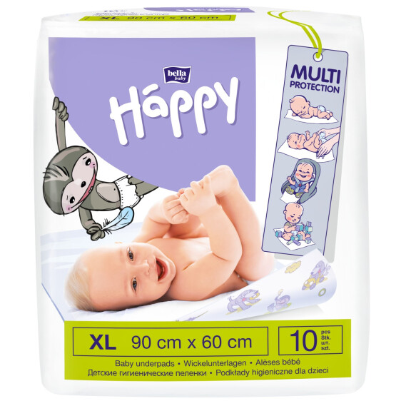 Podložky na prebaľovanie Bella Baby Happy pre deti 60 x 90 cm 10 ks