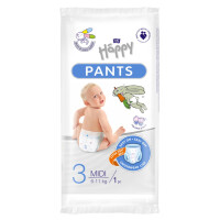Plienkové nohavičky Bella Baby Happy Happy Pants Midi pre deti 1 ks Fólia