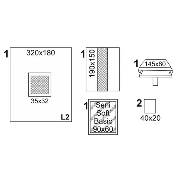 Matoset – operačná súprava na cisársky rez pre pôrodníctvo, 5 ks 5 ks 104