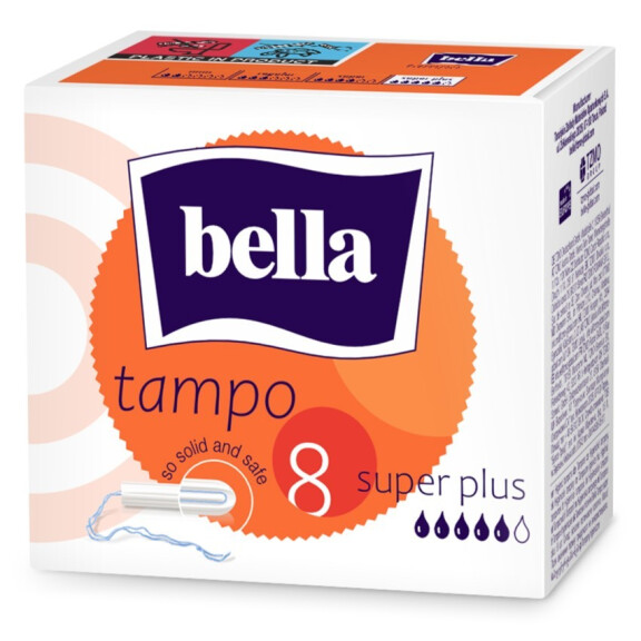 Bella Tampo Super Plus tampóny na silnú menštruáciu 8 ks
