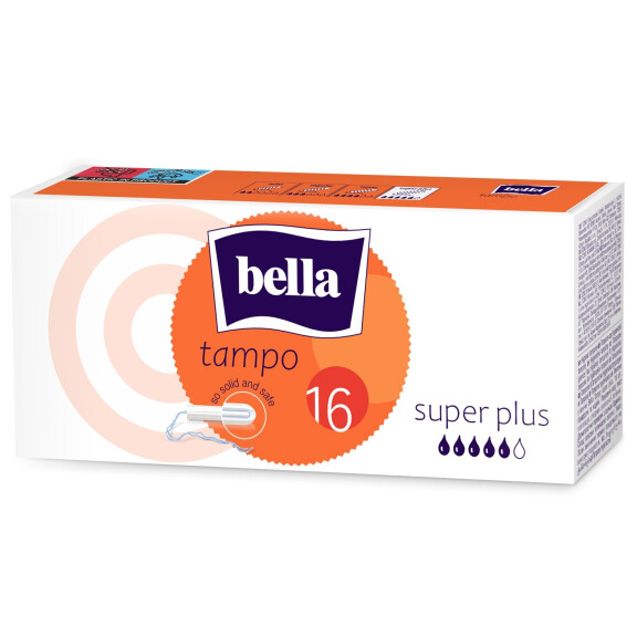 Bella Tampo Super Plus tampóny na silnú menštruáciu 16 ks