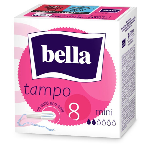 Bella Tampo Mini hygienické tampóny pre ženy 8 ks alebo 16 ks 8 ks