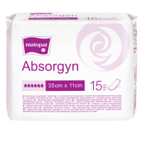 Absorgyn popôrodné vložky Matopat pre ženy 35 x 11 cm 15 ks
